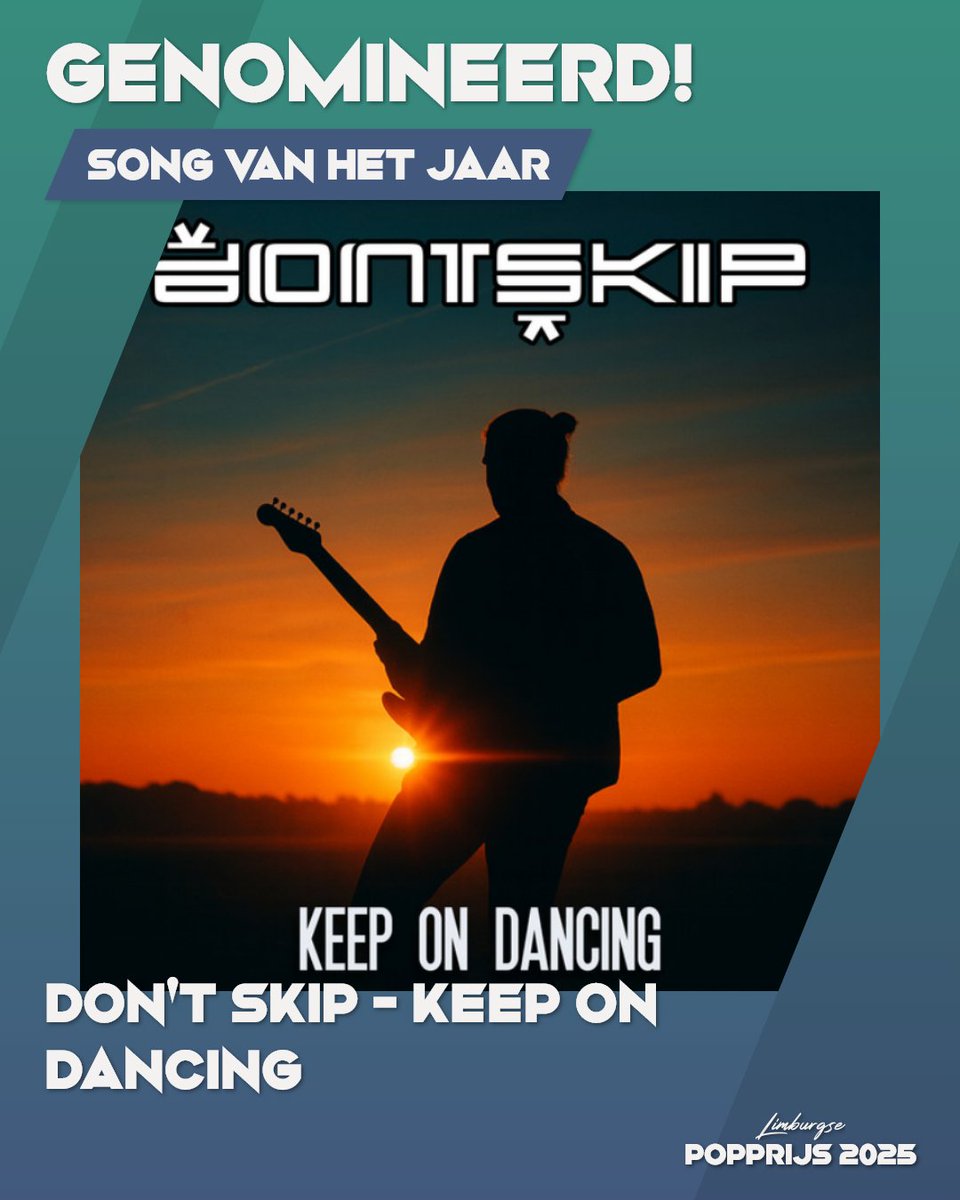 Genomineerd voor Song van het Jaar!
Stem op Don't Skip – Keep On Dancing 🎧🔥
👉 limburgsepopprijs.nl/stem/

#limburgsepopprijs #popprijs #songvanhetjaar #popinlimburg <a href="/popinlimburg/">Pop in Limburg</a>