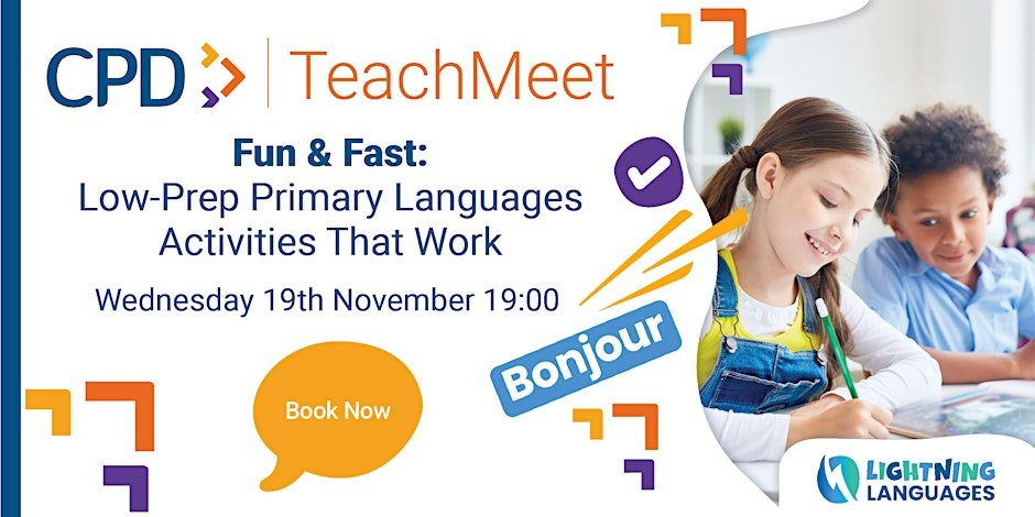 Join us for a practical CPD session next Wednesday packed with low-prep ideas that are easy to slot into your lessons - hope to see you there! eventbrite.co.uk/e/fun-fast-low…