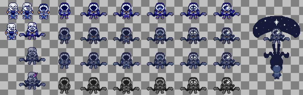 PiedoesSprites's tweet photo. *The Weight of the World crushes you.

I love making sprites and doodles of my Outerdust take he's so much fun to draw. 
#outerdust #Outertale #dusttale https://t.co/1r9lnuyZcQ