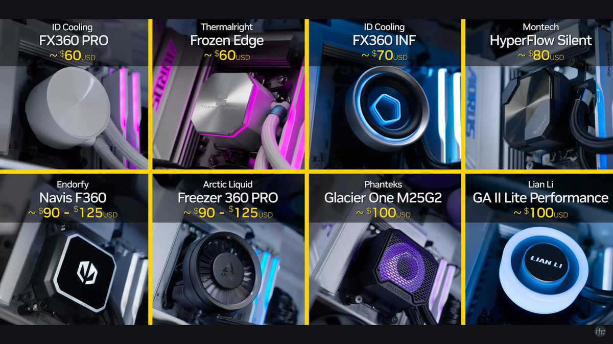 IDCOOLING's tweet photo. FX360 INF &amp; FX360 PRO
— proudly ranked among The Best 360mm AIOs Right Now by Hardware Canucks.

https://t.co/STJRcTaNAX
Comparable Performance, Exceptional Value.
#idcooling #FX360PRO #FX360INF #watercooler #cpucooler #cpufan https://t.co/7zEM7d8WCT