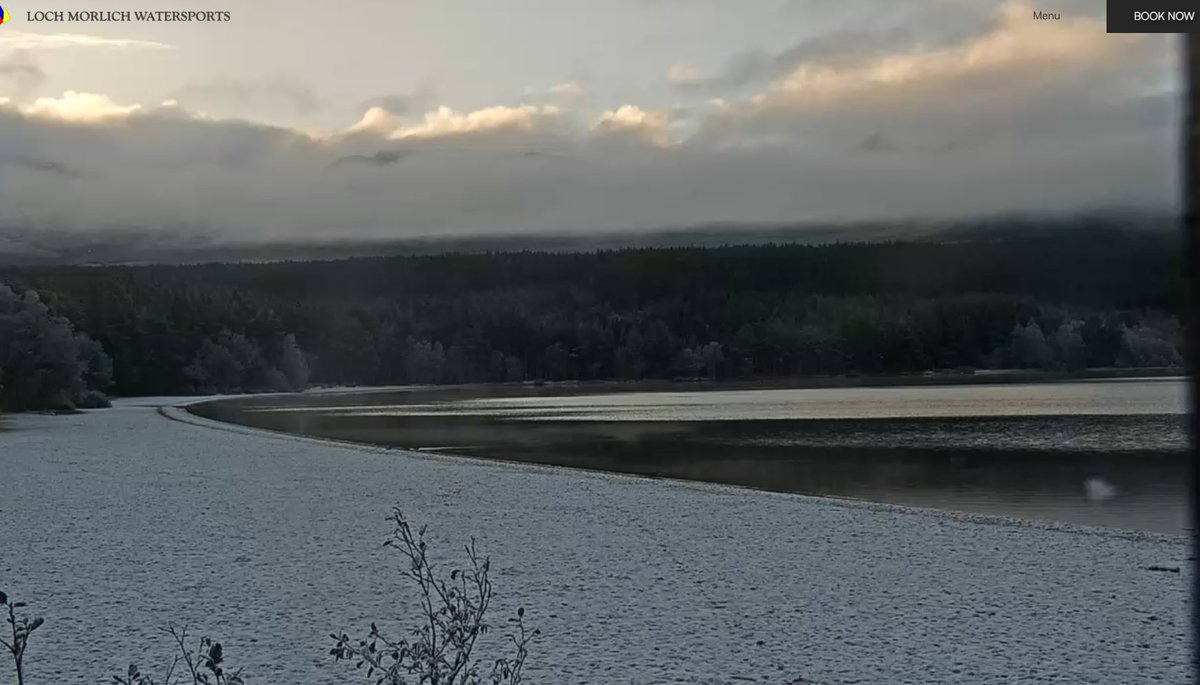 Winter has arrived at Loch Morlich for the first time this season. Let's hope for many more.