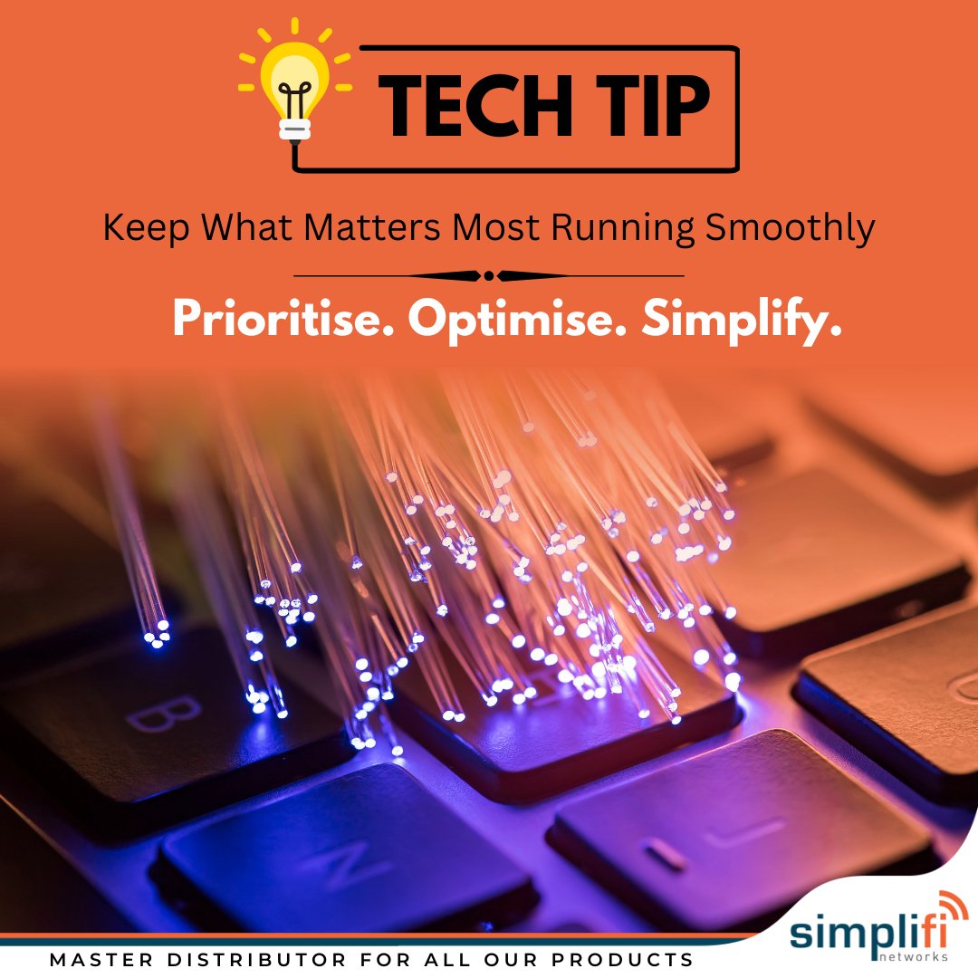 SimplifiNetwork's tweet image. Not all network traffic is equal. When multiple devices compete for bandwidth, critical apps like video calls or VoIP can lag. QoS (Quality of Service) helps prioritize essential traffic so your network runs smoothly every time. 

#SimplifiNetworks #TechTip
