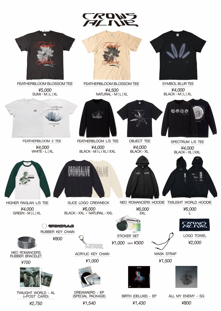 "TOMORROW"

11.15(SAT) OSAKA Yogibo HOLY MOUNTAIN / META VALLEY
<a href="/unmaskalive/">UNMASK aLIVE</a> presents
"ONE &amp; ONLY FESTIVAL"

いよいよ明日！
CrowsAliveはHOLY MOUNTAINで11:40~の出演予定🔥

🎫チケット一般発売中！
eplus.jp/oneandonly25/

#UNMASKaLIVE
#CrowsAlive