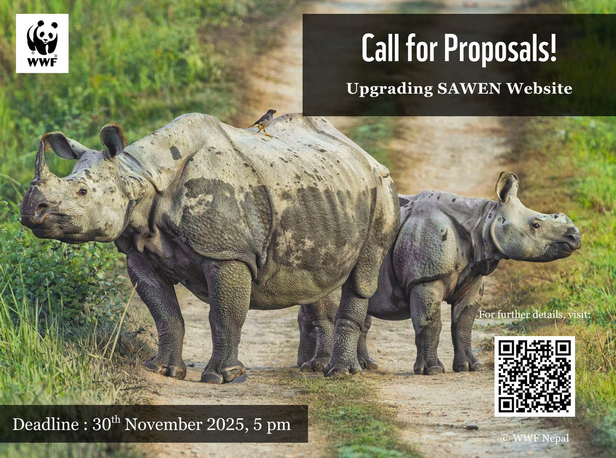 WWFNepal's tweet image. Opportunity! 

We are seeking a consultant to upgrade and modernize the SAWEN website.
 
If you&apos;re experienced in web development, data analytics, and cloud infrastructure, we want to hear from you! 

Visit wwfnepal.org/get_involved/c… for more details.

#TogetherPossible