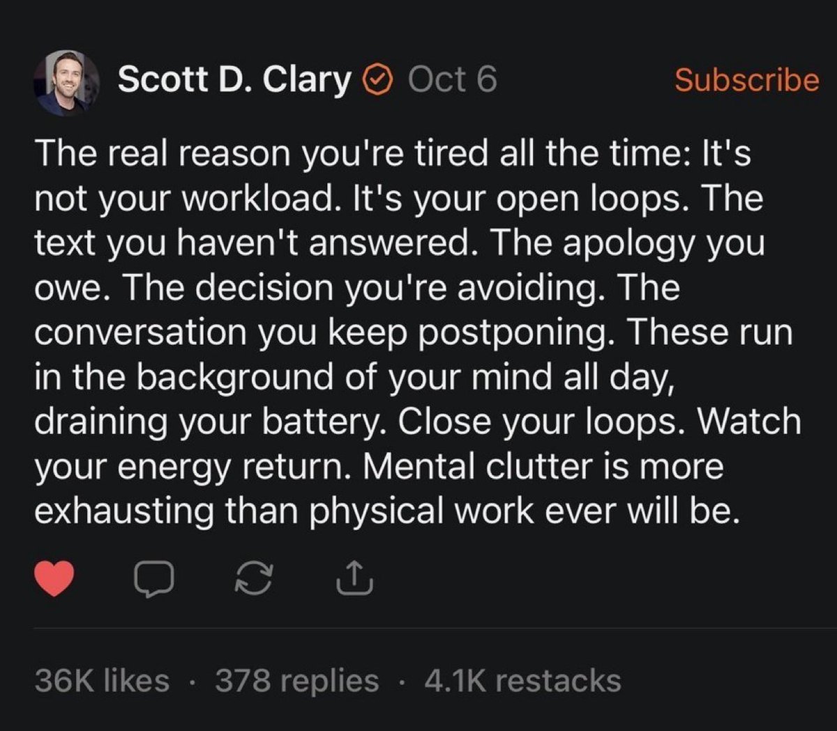 This guy literally dropped the best life advice you’ll ever hear