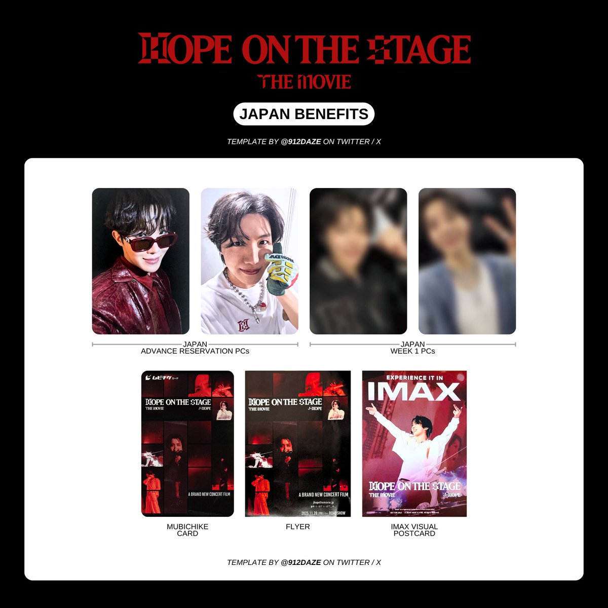 Hope On The Stage The Movie Template + Japan Benefits + Korea Benefits