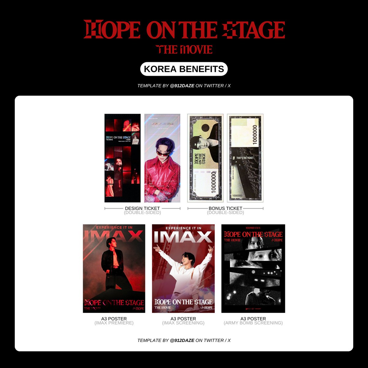 Hope On The Stage The Movie Template + Japan Benefits + Korea Benefits