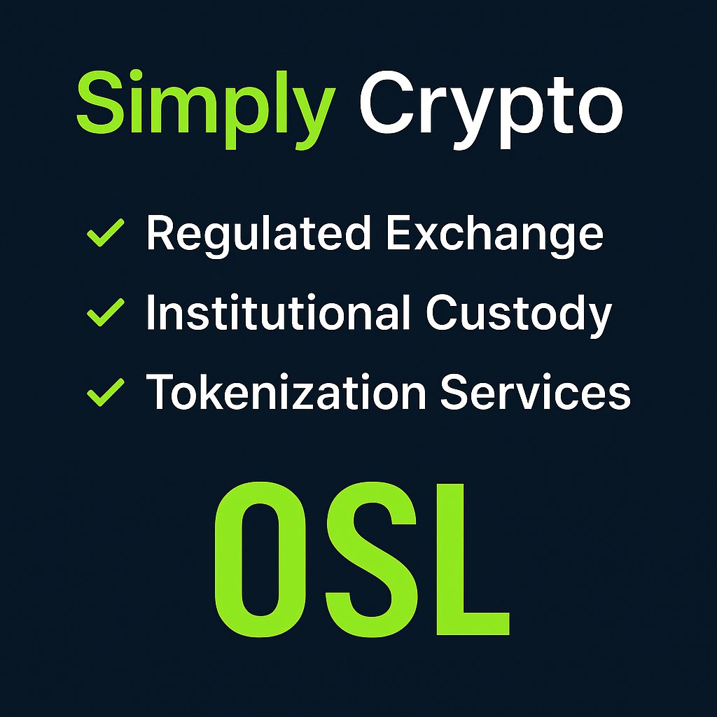 Samoff844's tweet image. Real security. Real regulation. Real crypto.
@osldotcom 

#OSL #SimplyCrypto