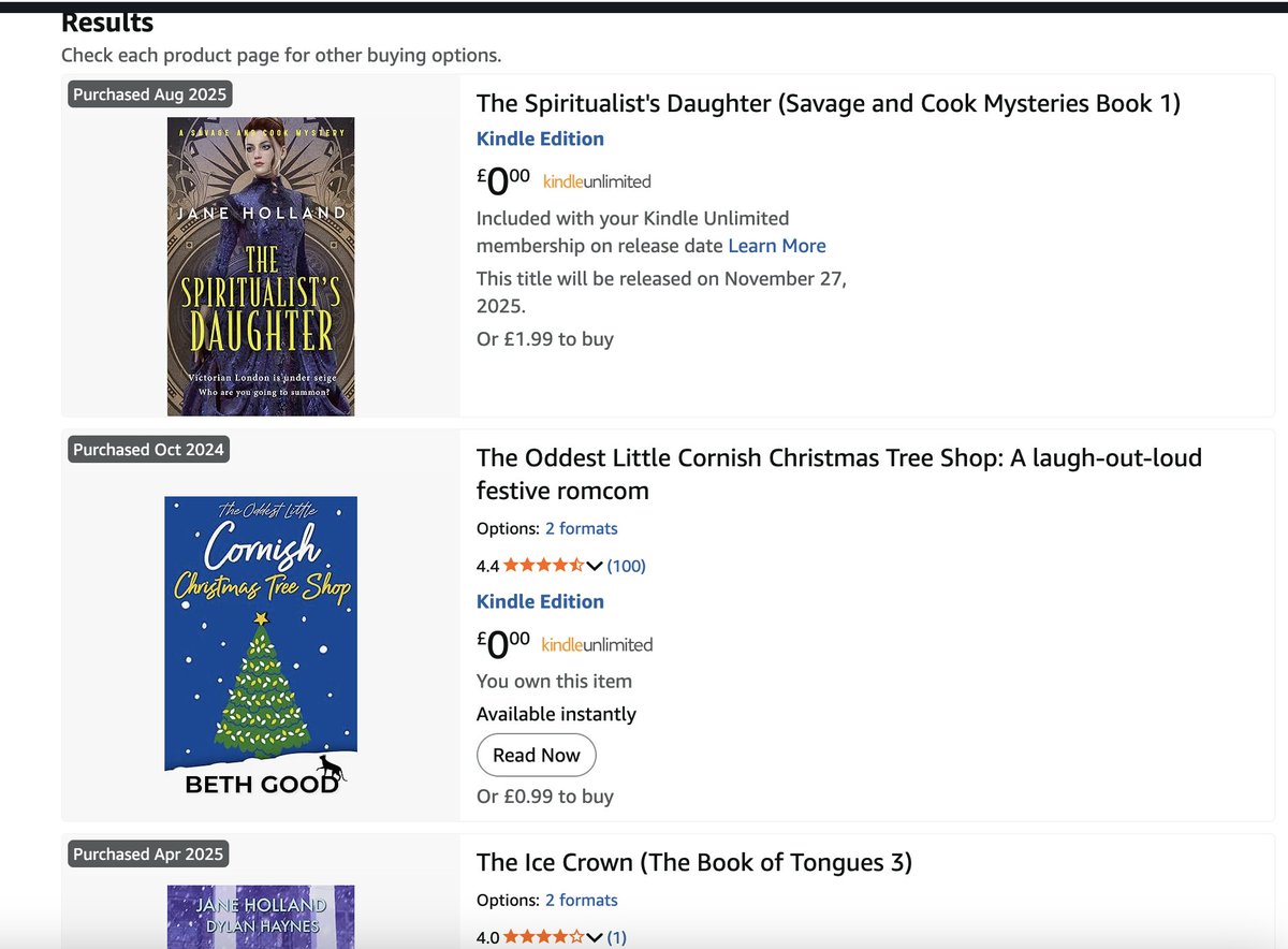 I write in many different genres! You can find my books as <a href="/janeholland1/">Jane Holland Author</a> <a href="/BethGoodWriter/">Beth Good</a> or <a href="/ElizabethMoss1/">Elizabeth Moss</a> by searching for my indie imprint <a href="/ThimblerigBooks/">ThimblerigBooks</a> on Amazon Kindle pages. #indieauthor #kindledeal 

Thank you for supporting! ♥️ Read most for free via #KindleUnlimited