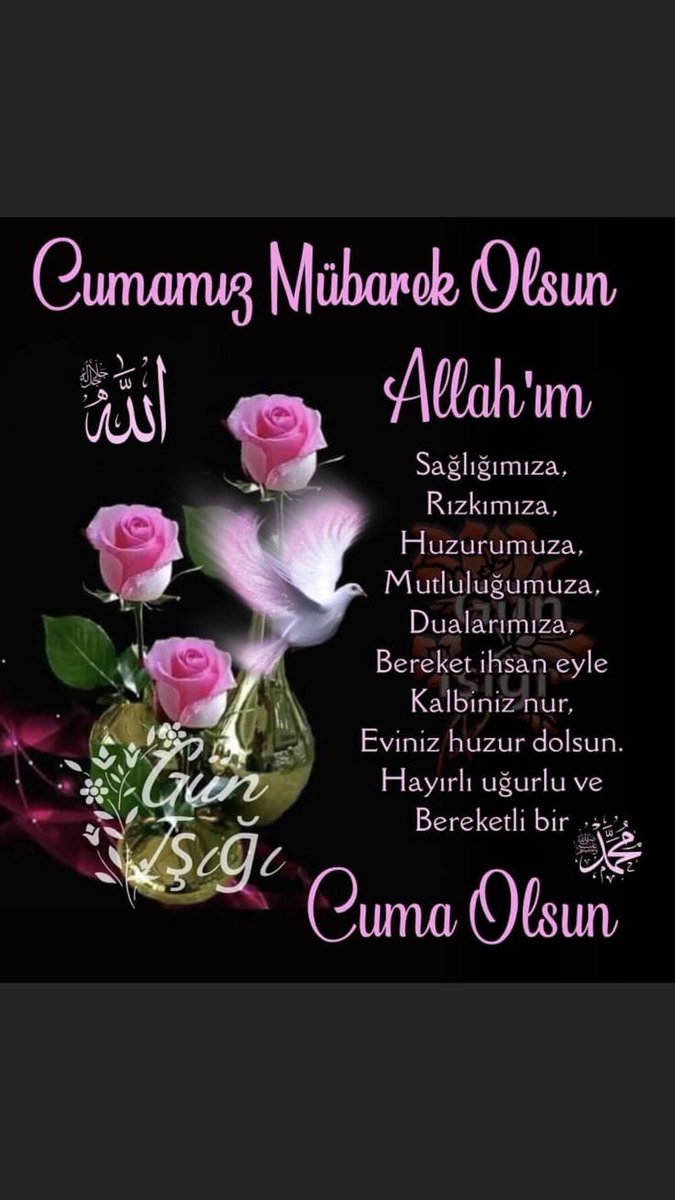 Hayırlı bereketli Nurlu Cumalar 🌹