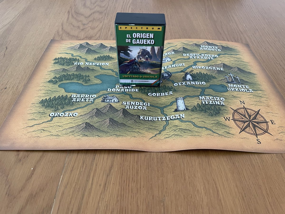 Veamos qué jugoso material se sorteará entre quienes se pidan un #CAAD70 impreso o se suscriban anualmente al CAAD. Tenemos ya varias cosillas cedidas por dadivosos mecenas, así que tomando una al azar vemos... ¡Un ejemplar físico de la Trilogía Urkiola de <a href="/darkside29retro/">darkside29retrosoft</a>! 🤩