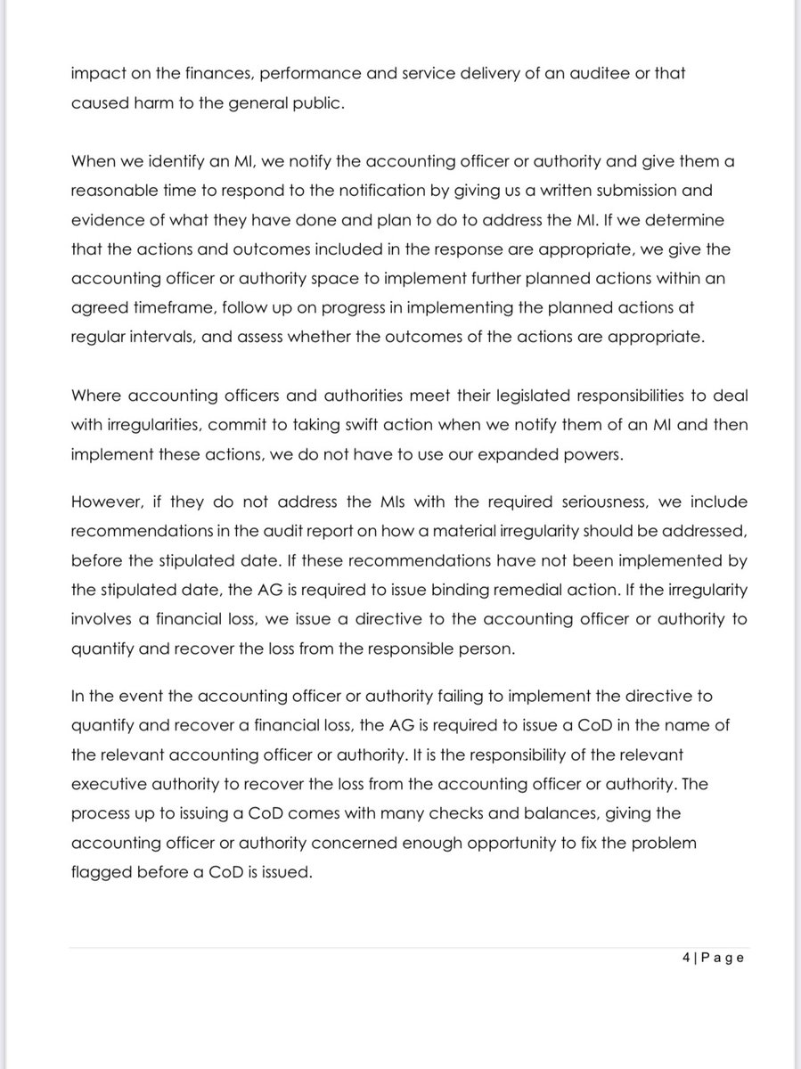 Auditor-General Tsakani Maluleke has issued the first certificate of debt (CoD) since the Public Audit Act’s (PAA) extended powers came into effect in April 2019.