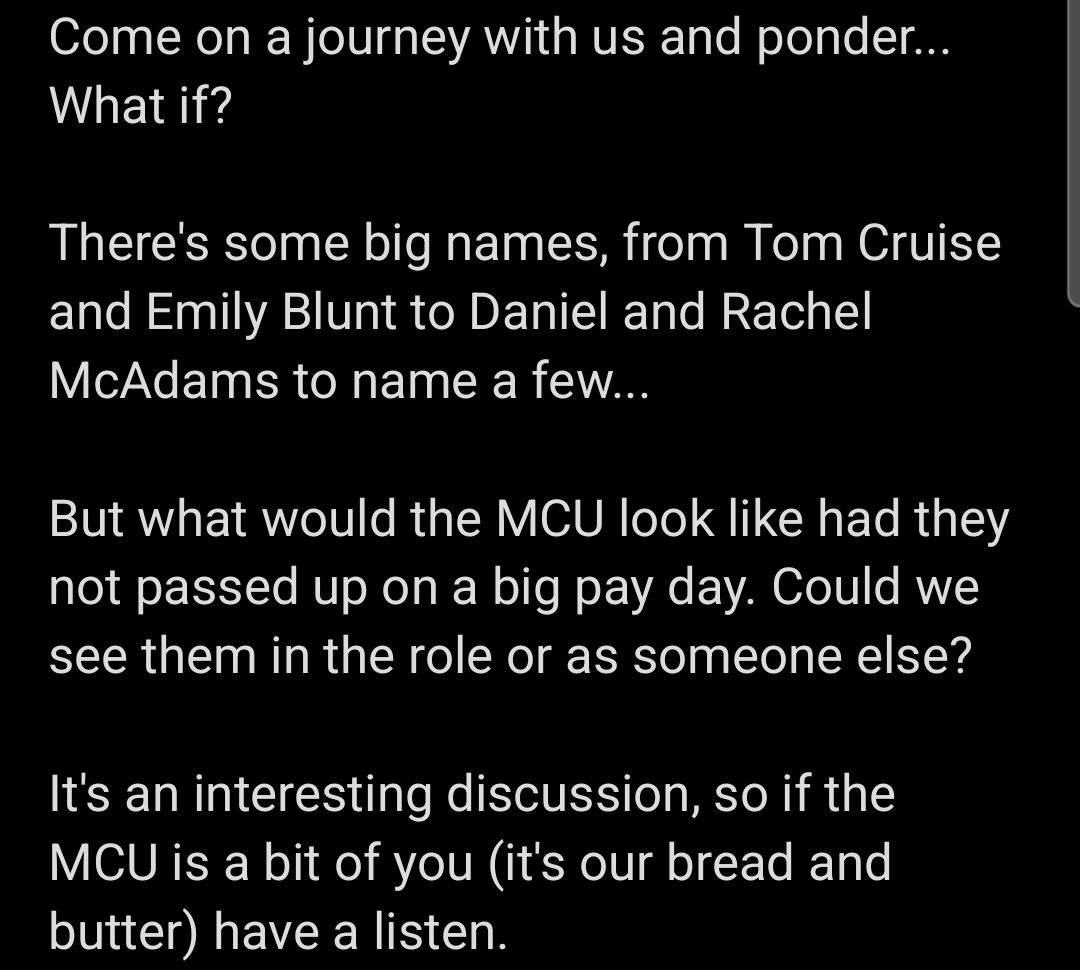 OnTheTopicPod's tweet image. NEW EPISODE!

#OnTheTopic #Podcast #Marvel #MCU #MarvelCinematicUniverse #MarvelStudios #WhatIf #TomCruise #JensenAckles #DanielCraig #EmilyBlunt #RachelMcAdams #JohnKrasinski #IronMan #CaptainAmerica #Thor #BlackWidow #Portsmouth #Southsea #PortsmouthCreatives