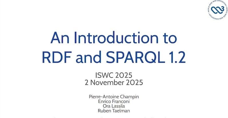 gdotv_ltd's tweet image. The Weekly Edge: RDF Edition!

This week’s edition is all about #RDF triplestores and more, with hits from #ISWC, #SPARQL 1.2, the @Netflix knowledge graph, the #LPG vs RDF debate, and a hot take on #OWL.

Link below! 🧵