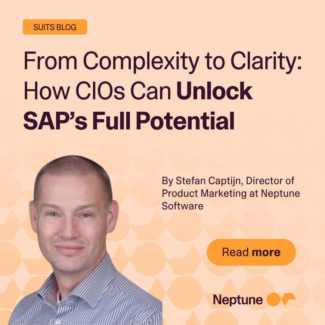 NeptSoft's tweet image. For decades, SAP has powered the enterprise world. But many CIOs admit: it’s not keeping pace with how people want to work. Discover how to unlock SAP’s full potential — from complexity to clarity.: 🔗 okt.to/R6lBLG

#SAP #LowCode #NeptuneDXP #Innovation #CleanCore