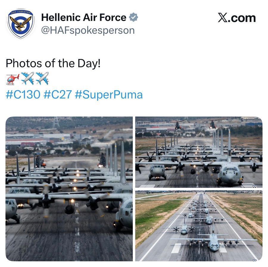 TurkishCentury's tweet image. 🇬🇷 This post from Greece&apos;s #AirForce, sent right after the tragic #C130 accident that resulted in the deaths of 20 Turkish airmen, has destroyed whatever little &quot;reputation&quot; Greece held in the hearts of some Turks. From now on, #Athens will be treated as the 💩 that it truly is.