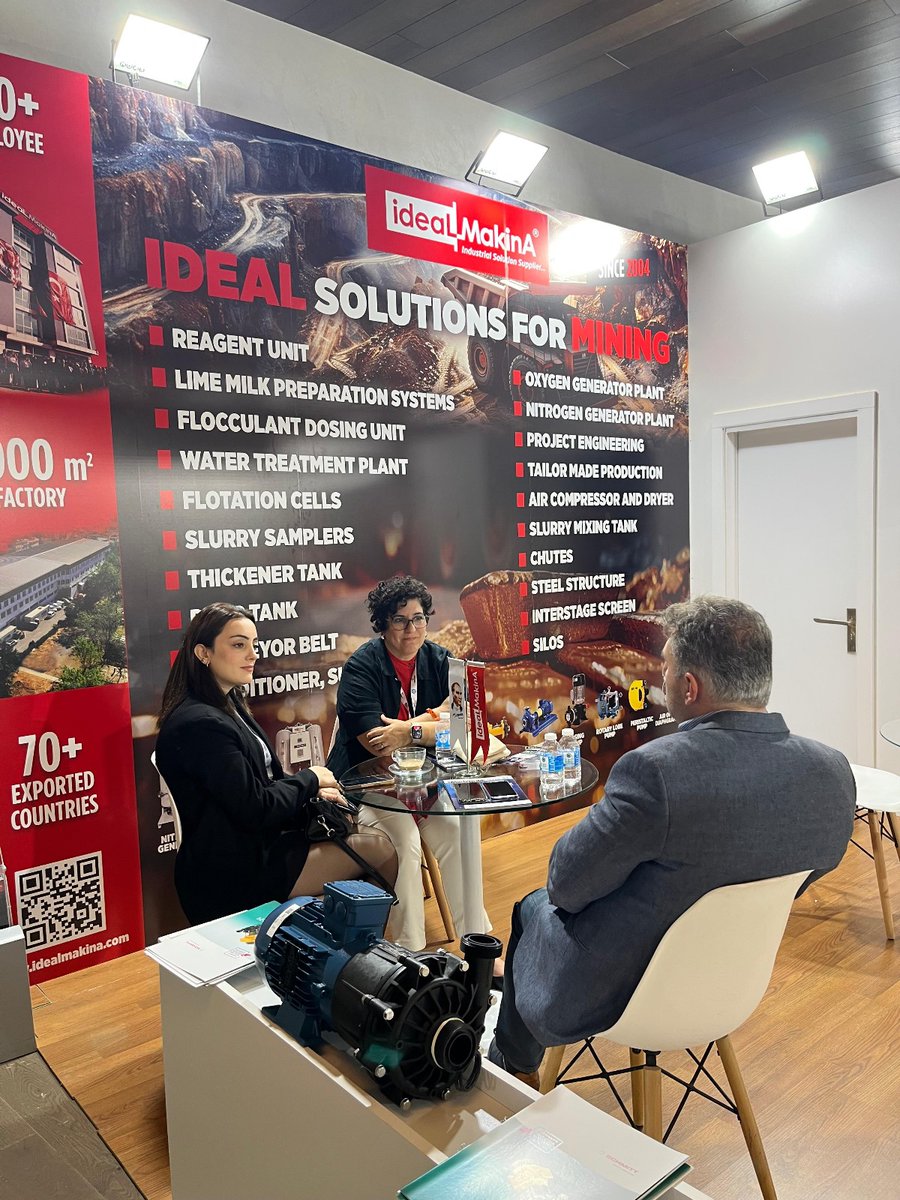 idealgrafik's tweet image. Thank you for visiting us at the 29th International Mining Congress and Exhibition of Turkey held in Antalya. We hope you were convinced by the expertise of our team and the quality of our products.

#idealmakina #IMCET #pumps #mining #nitrogengenerator #oxygengenerator #maden