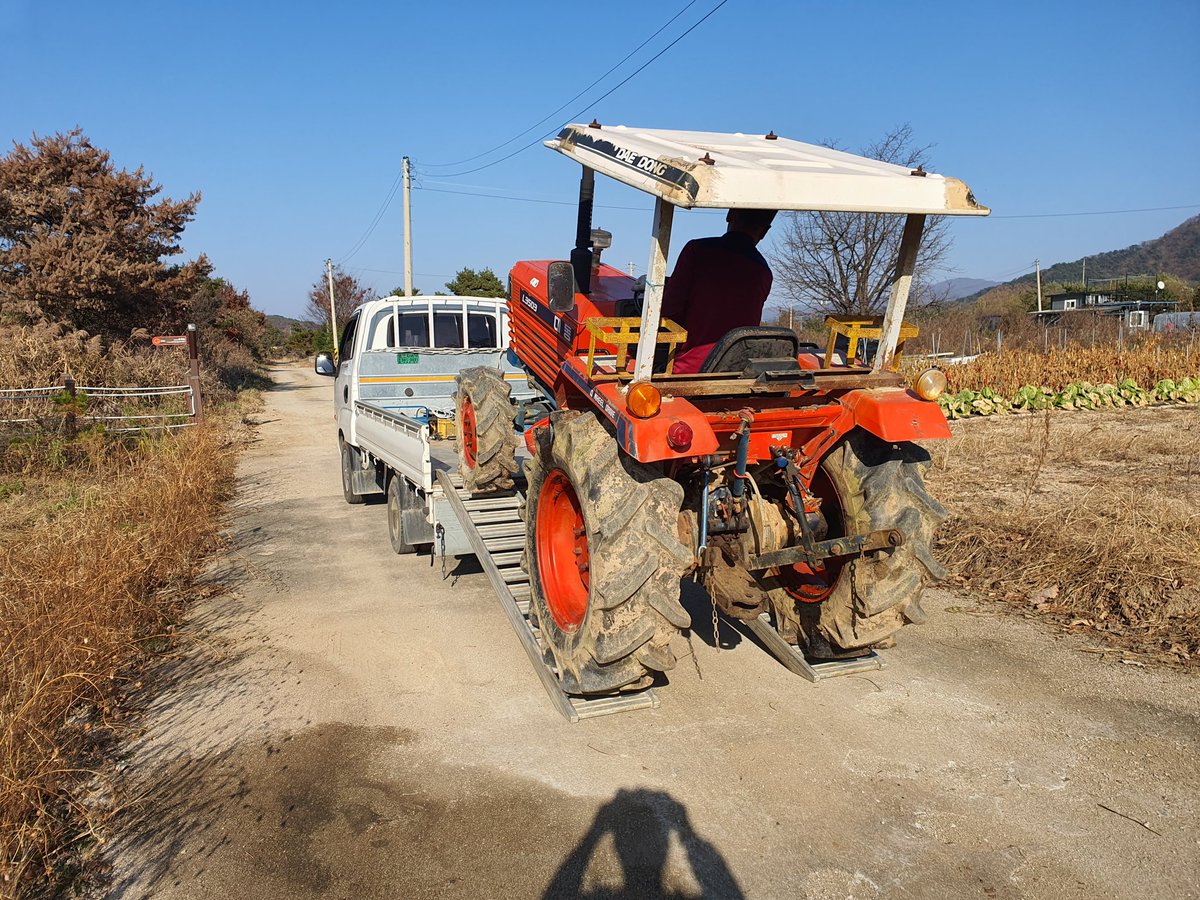 연식이 오래된 대동 트랙터..
올해는 비용을 들여 제대로 정비해 놓아야 겠네요~
