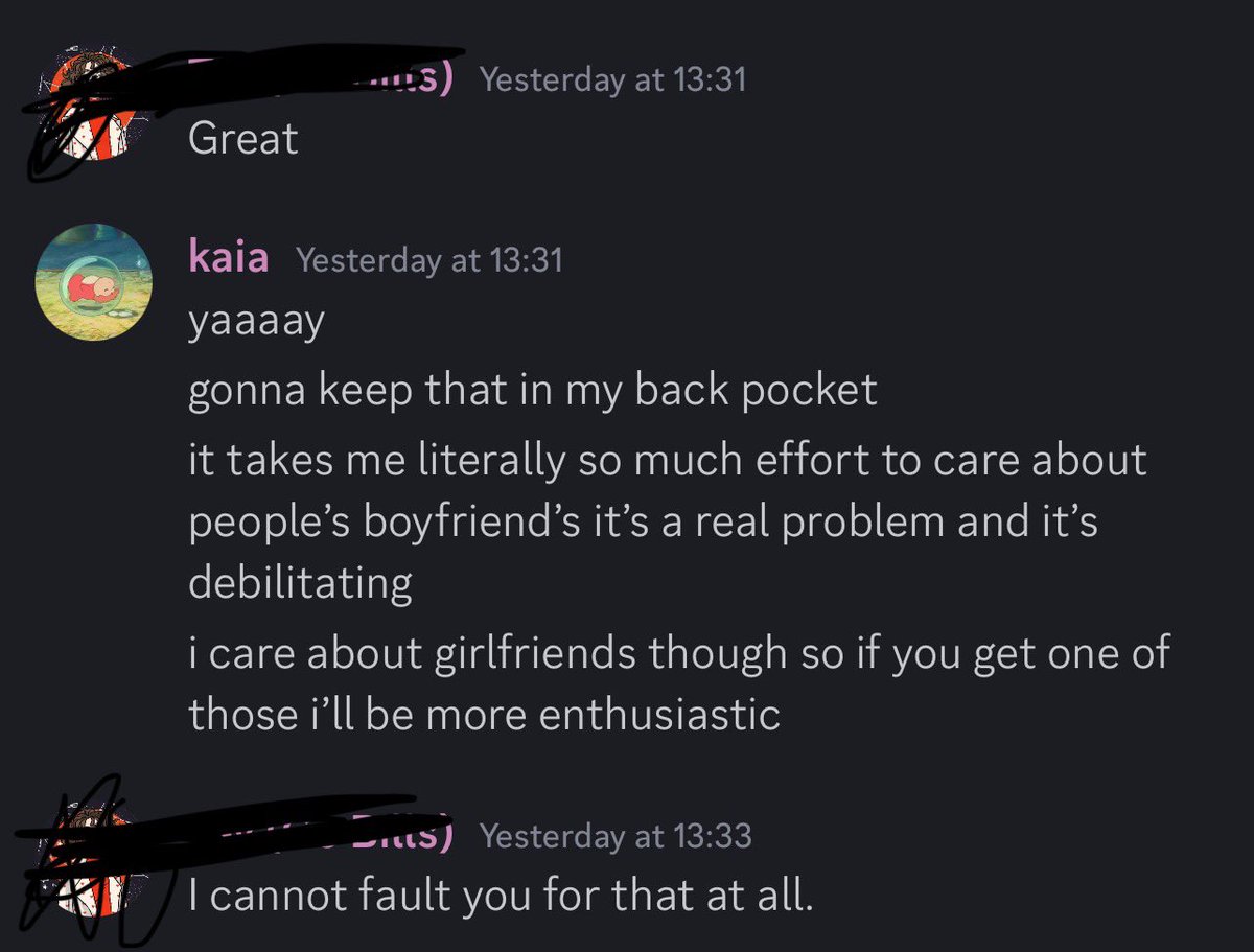 bpdemons2's tweet image. it’s so funny i had this realisation yesterday that it doesn’t even have to be flaunting. i just do not care about hearing about men AT ALL