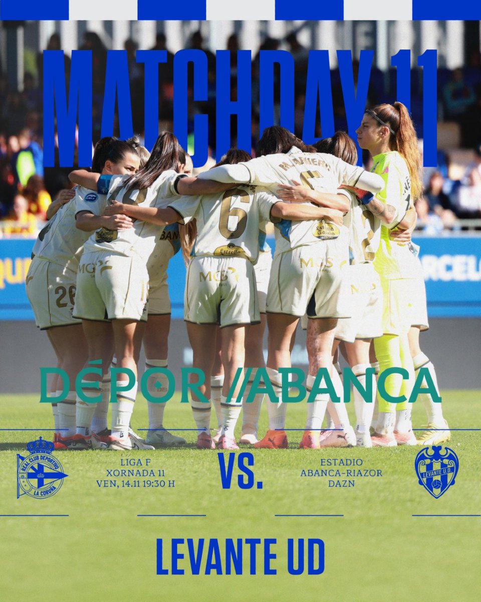 𝐃𝐢́𝐚 𝐝𝐞 𝐩𝐚𝐫𝐭𝐢𝐝𝐨

⚽ #DéporABANCA - <a href="/LUDfemenino/">Levante UD Femenino</a>
⌚ 19.30h.
📍 #ABANCARIAZOR

#DéporABANCALevante #LigaF
