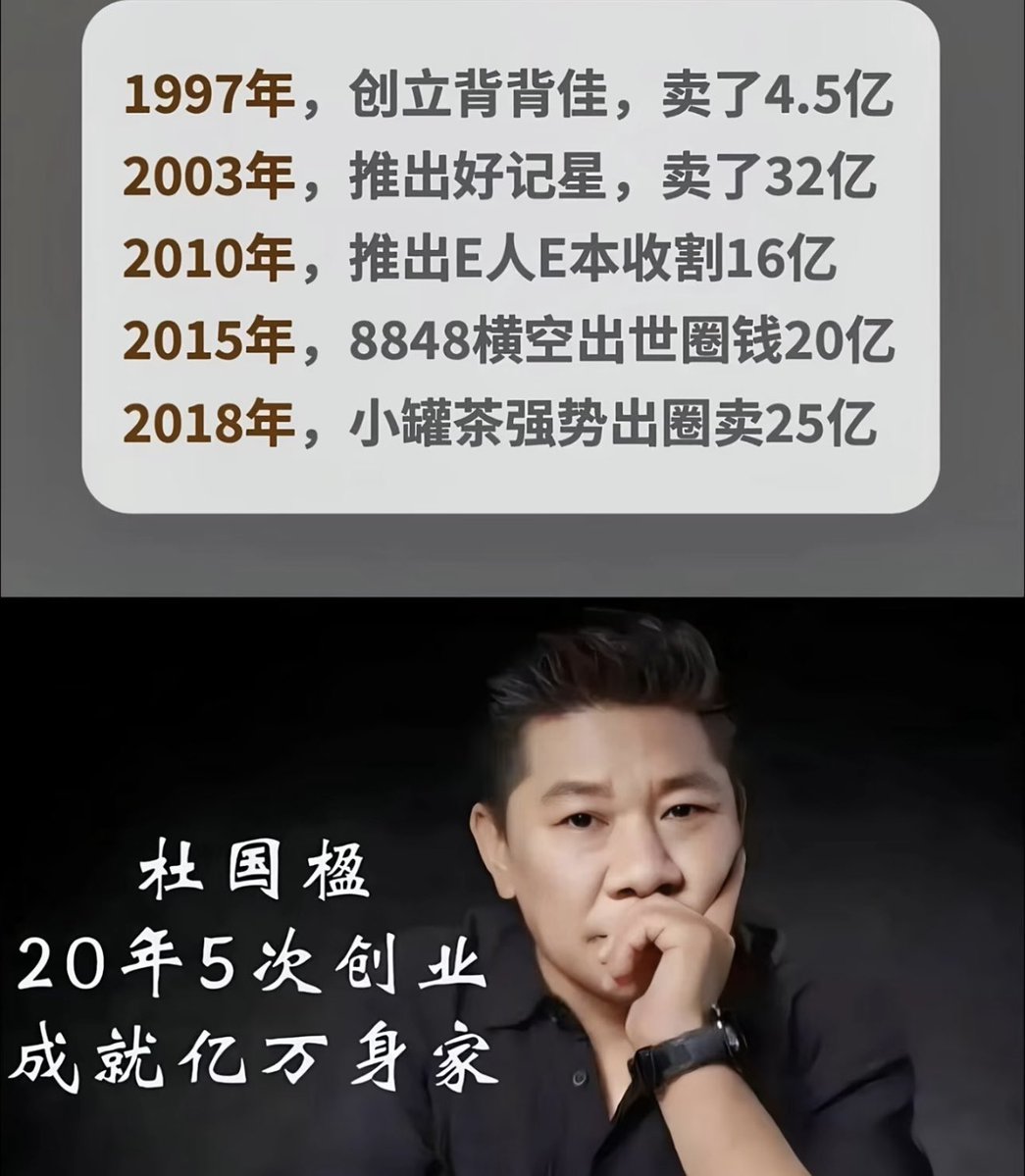 ScarlettWeb3's tweet image. 中国最会割韭菜的男人
不是 @justinsuntron ，而是杜国楹

杜国楹出身农民家庭
毕业后当老师
发现没前途，后来出来创业

出道之作就是「背背佳」
广告里吹的天花乱坠
精准打击家长对孩子驼背的焦虑
这玩意儿纯智商税
但卖爆了，狂揽家长 4.5亿

03年杜国楹再出征「好记星」…