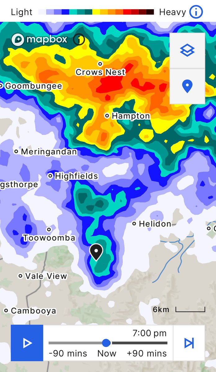 AlexJSmithy's tweet photo. Light rain is what we're getting according to the useless @BOM_Qld mobile app. Nup, wrong. It bucketing down! #storm #weather https://t.co/atzJDC6Qtk