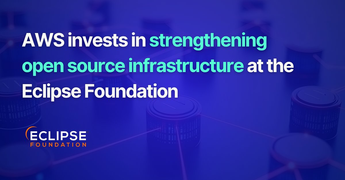 EclipseFdn's tweet image. The #EclipseFdn is excited to share that Amazon Web Services (AWS) has made a significant investment to enhance the reliability, performance, and security of the #opensource infrastructure that supports millions of developers worldwide, including #OpenVSX.

This collaboration…