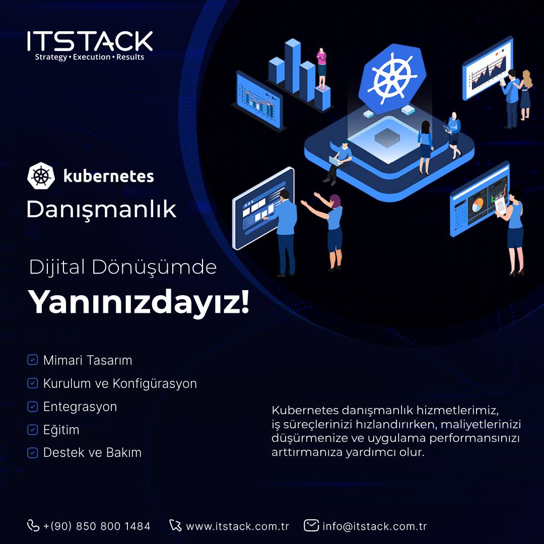 itstacktr's tweet image. Kubernetes, konteynerleştirilmiş uygulamaları otomatikleştirmek, ölçeklendirmek ve yönetmek için geliştirilmiş bir platformdur. Ancak Kubernetes’in karmaşık yapısı, doğru bir uygulama süreci gerektirir. Profesyonel bir danışmanlık ile bu süreci kolaylaştırabiliriz.
#Kubernetes