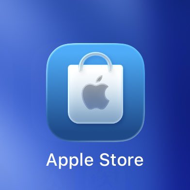 L'icône de l'Apple Store a changé (1 : avant, 2 : après)