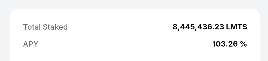 Bearly 24hours of <a href="/trylimitless/">Limitless</a> staking going LIVE, we already have $8.4M $LMTS 

That's almost half of the total $20M $LMTS that was airdropped on day 1.
This is impressive if you ask me