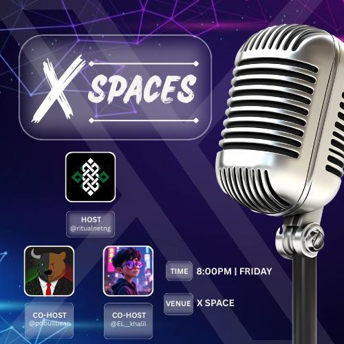 RitualNigeria's tweet image. gRitual Naija, 

It&apos;s Friday and we&apos;re back with the 4th episode of the weekly Ritual Naija. 

As usual, we&apos;ll be talking about all the interesting developments in the @ritualnet community. 

Co-hosts: @Pdbullbear @El__khalil 

Kindly set a reminder, space link in the sub thread…