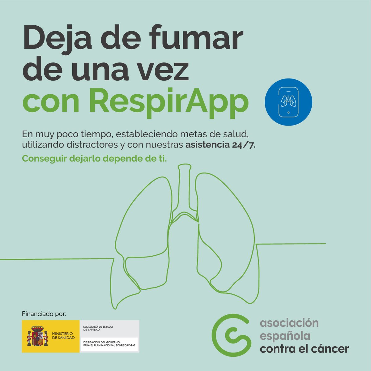ContraCancerEs's tweet photo. ¿Quieres dejar de fumar?
Hazlo con #Respirapp, es un método científico que tiene una tasa de éxito del 60%.
😀Si otros han podido ¿por qué tú no? ¡Prueba! No pierdes nada y ganas vida https://t.co/BmLXThipiO https://t.co/NgAbKJkpjS