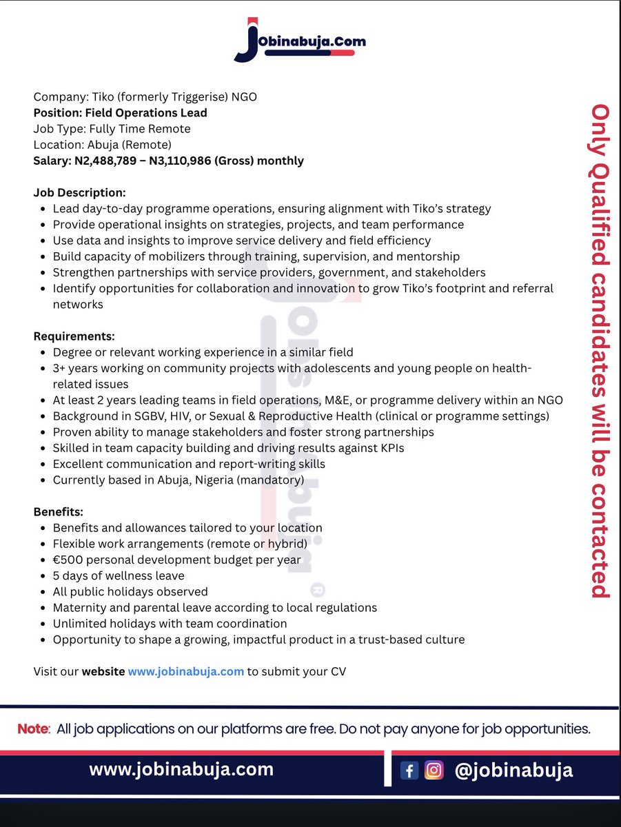 jobinabuja's tweet image. #jobsinabuja #remotejob