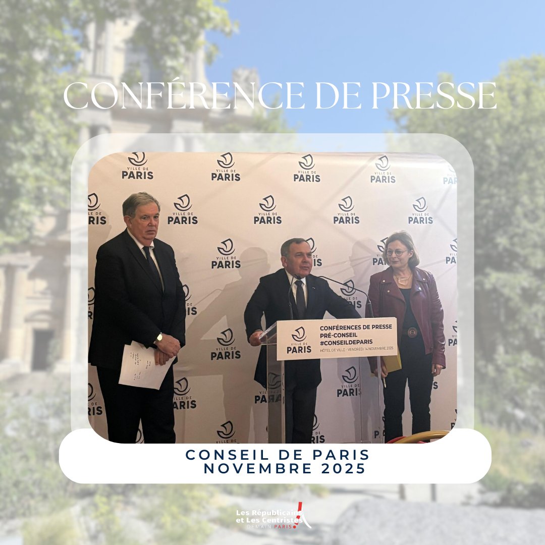 Les Républicains, Les Centristes - Demain Paris ! tweet media