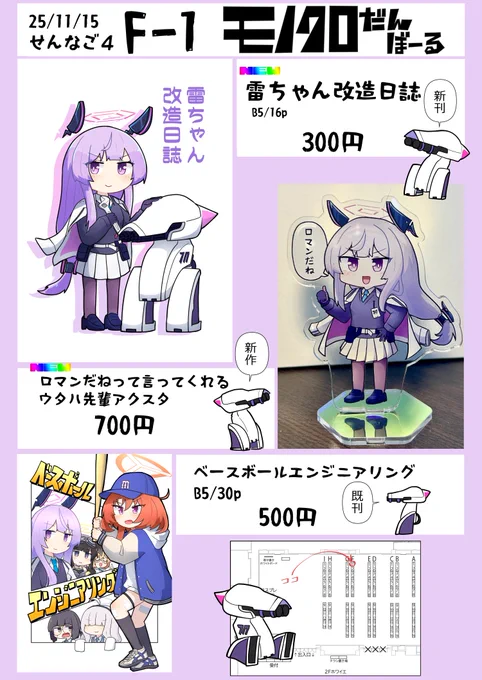 せんなご4のお品書きです
#せんなご 