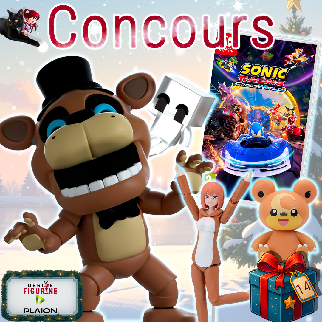 DeriveFigurine's tweet photo. 🎁🎁CONCOURS CALENDRIER DE L'AVENT 14🎁🎁

Le quatorzième lot est avec @PLAION_FR avec du Sonic, FNAF, Pokémon et Quintessentials Quintuplets😍

Fonces ici pour jouer ➡️ https://t.co/14gYkR6hNg

Tu pourras :
❤️RT ce post
✅Follow @PLAION_FR et @DeriveFigurine 

1 gagnant
TAS le 15/12