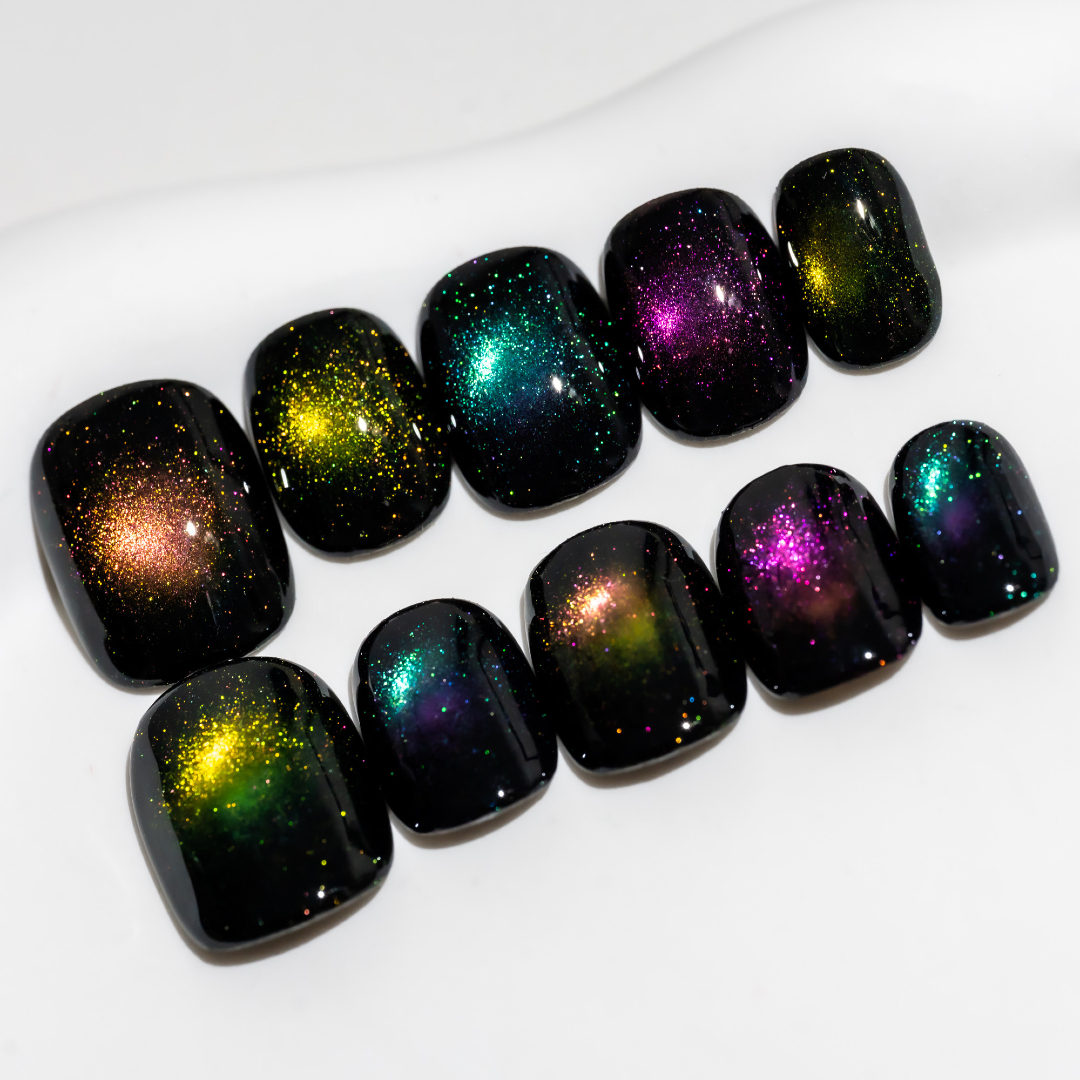 SunBeamNails's tweet photo. Aurora lights on your nails.
Deep, dreamy, cosmic shine ✨

指先に広がるオーロラの輝き。
深くて幻想的なコズミックカラー✨ https://t.co/MHUT3OMS1r