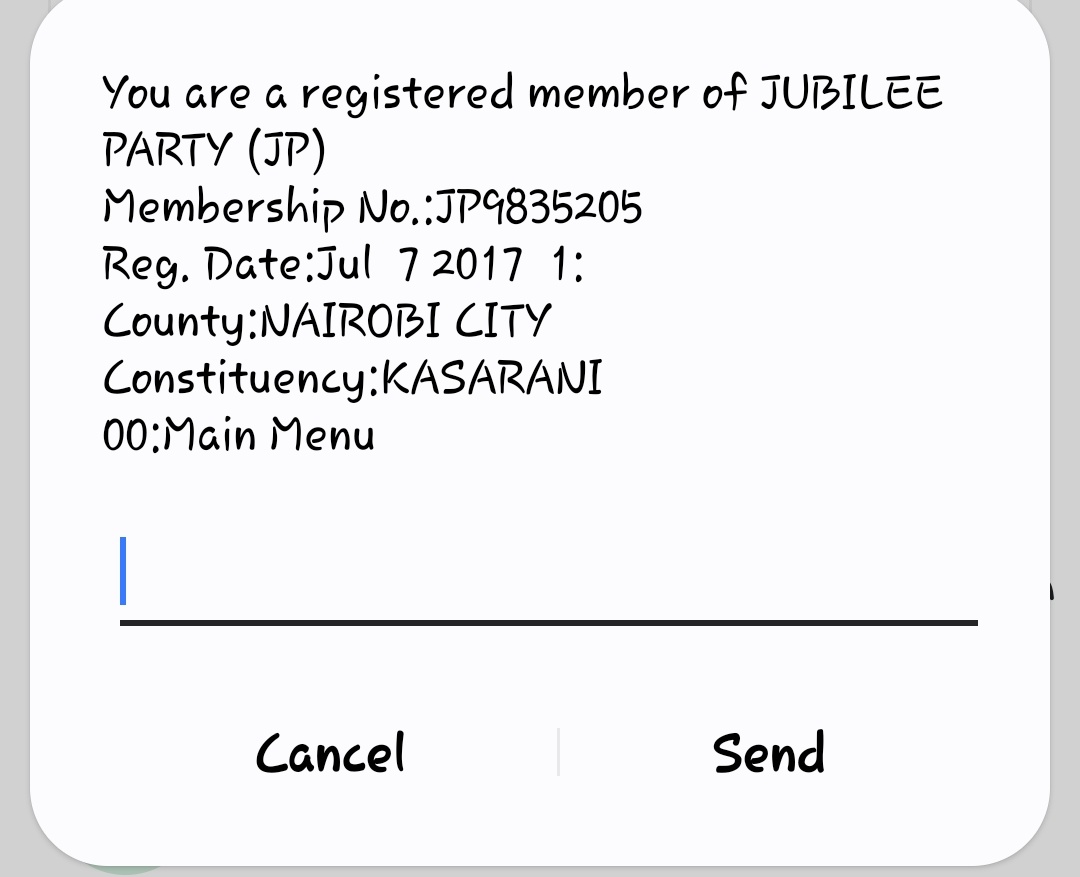 faithkabbs's tweet photo. @sholard_mancity When did I register to be a member of @JubileePartyK ? https://t.co/GVxSvzdG41