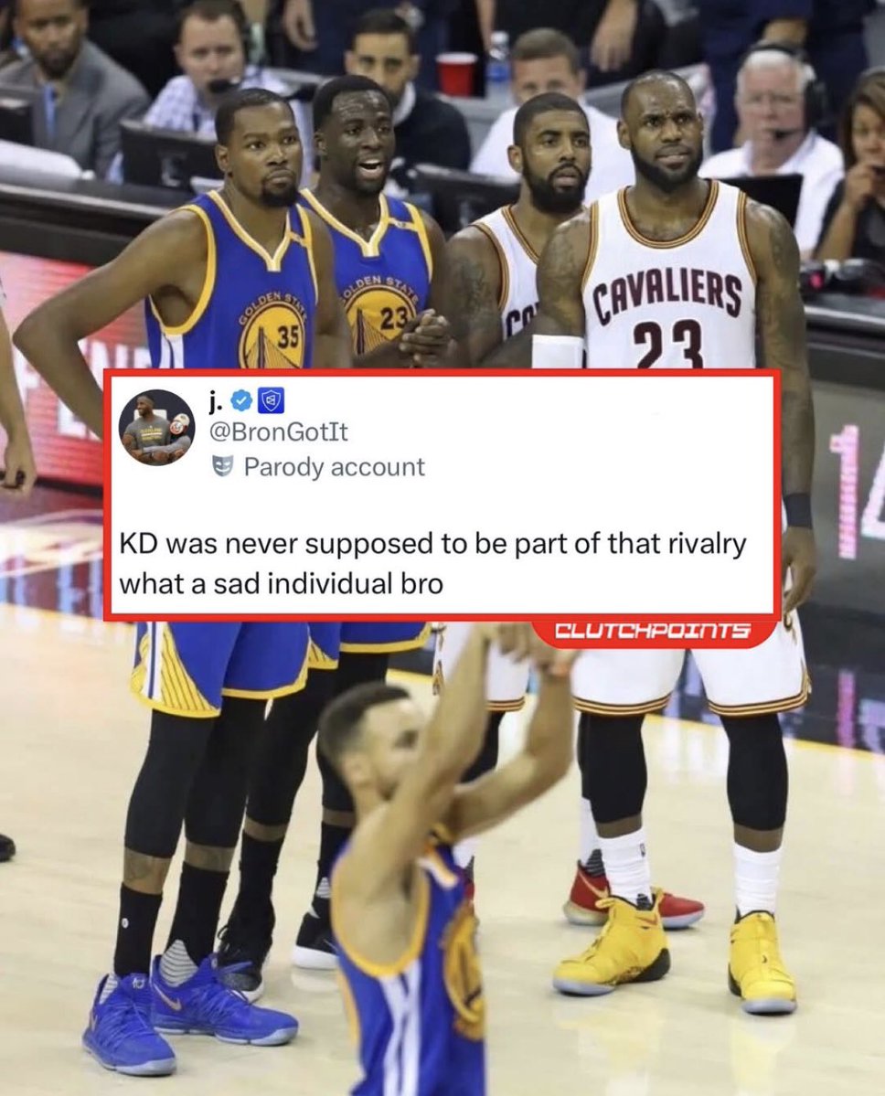 What you can’t do is knock KD for joining a superteam and praise Lebron at the same time. That ain’t how logic works!!! KD got in this rivalry the same way Lebron did.