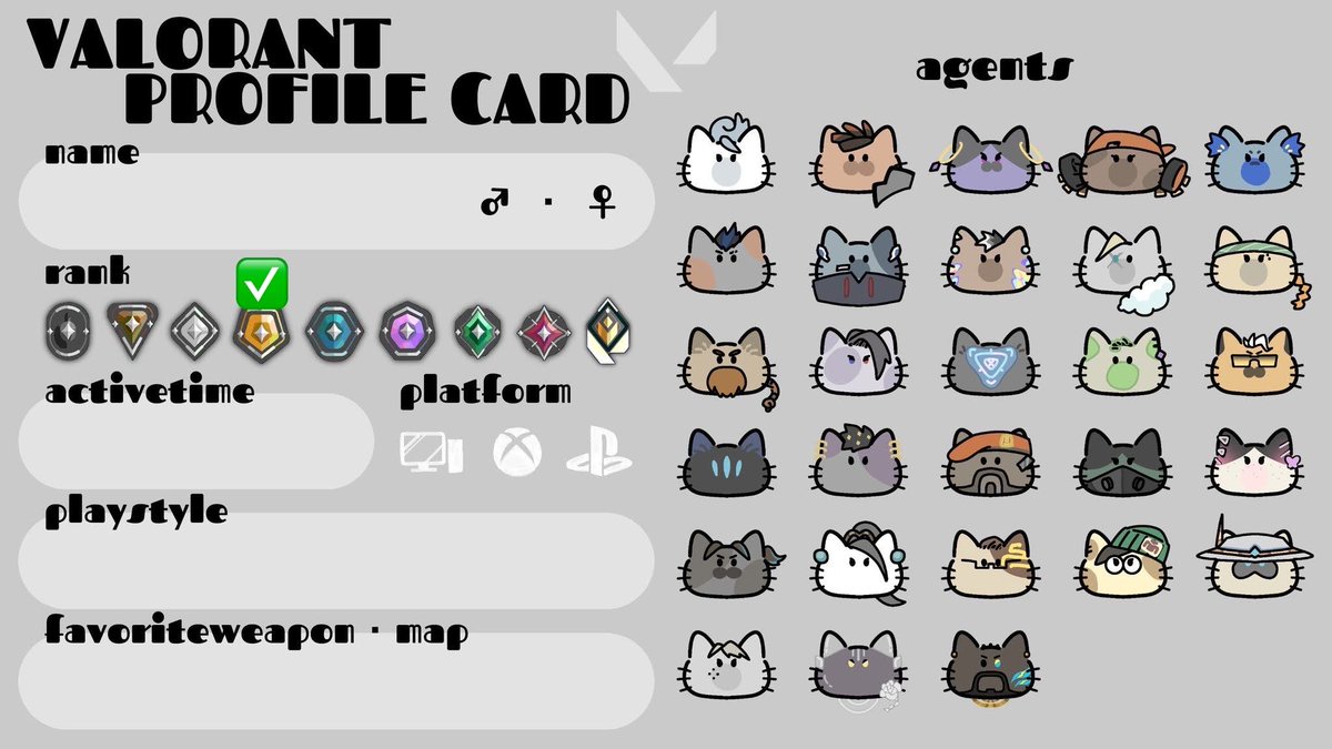 nullnon_'s tweet image. うるきも(なんかうるさいしきもいやつ)だけどお友達ほしいンゴね~

たのしく遊べるならランク関係なく誰でもウェルカムです(=^・^=)

#valorant募集 #valorant募集pc
#VALORANT自己紹介カード  
#VALORANTフレンド募集