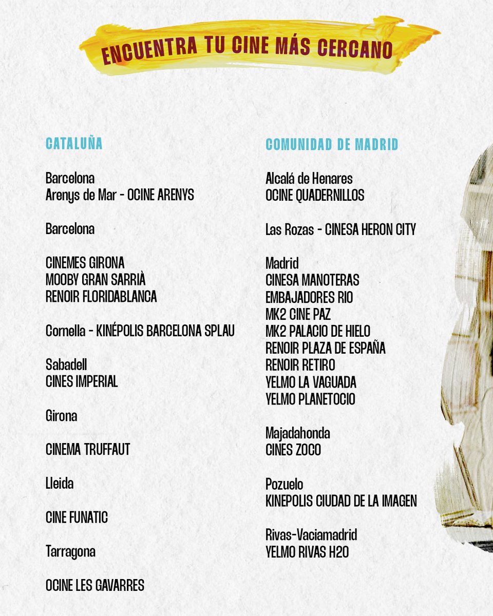 wandafilms's tweet image. La película ya está viajando por el país.
Ahora solo falta que lo hagas tú.
Busca tu cine, que la historia #LosColoresDelTiempo te está esperando. 🎞️💛

¡SOLO EN CINES! 

Venta de entradas: loscoloresdeltiempo.es/?utm_source=LC…