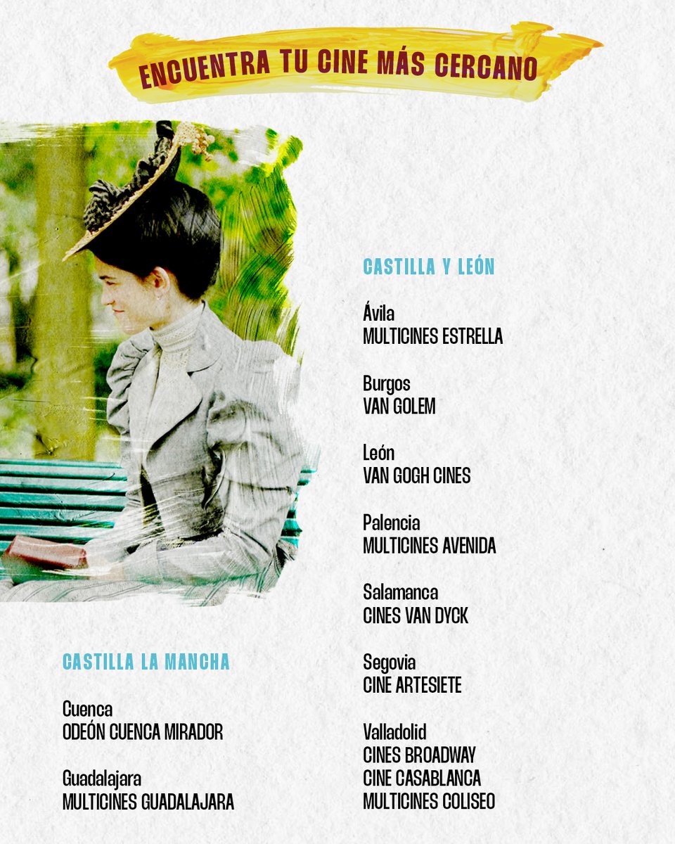 wandafilms's tweet image. La película ya está viajando por el país.
Ahora solo falta que lo hagas tú.
Busca tu cine, que la historia #LosColoresDelTiempo te está esperando. 🎞️💛

¡SOLO EN CINES! 

Venta de entradas: loscoloresdeltiempo.es/?utm_source=LC…