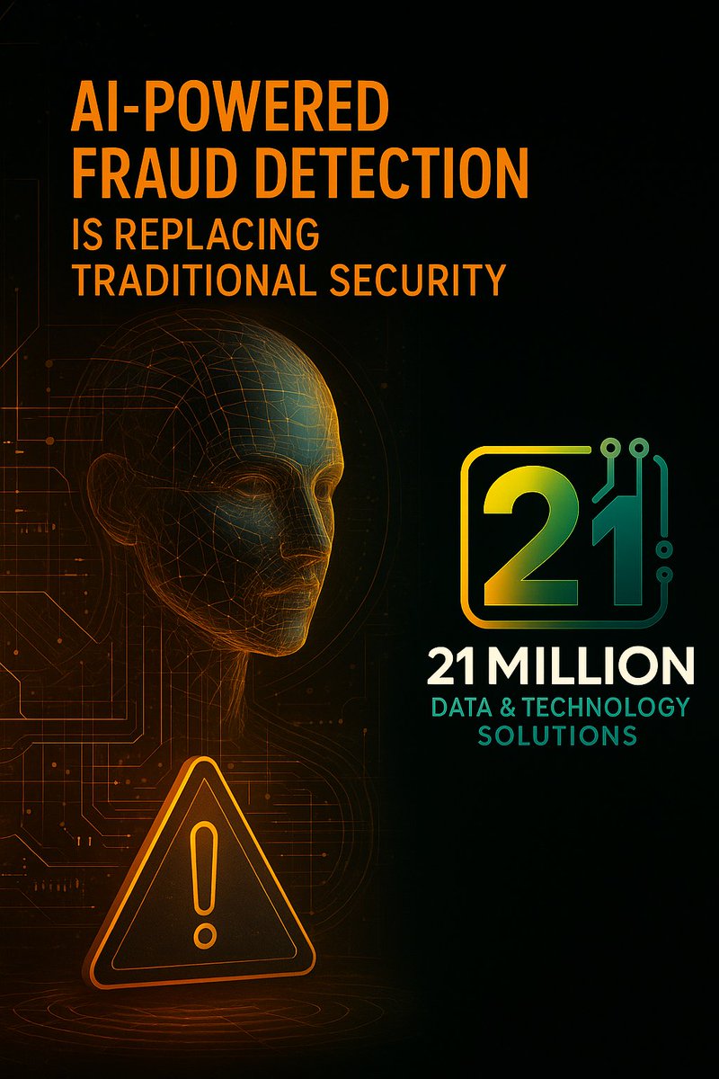 21millionlabs's tweet image. AI Fraud Defense: The Future of Cybersecurity.

#21MillionLabs #CaribbeanTech #FutureOfSecurity #DigitalTransformation 
#AI2025 #Blockchain2025 #CyberDefense #FinTechSecurity #SmartTechnology 
#CyberSecurity #AIProtection #FraudDetection #DataSecurity #BlockchainSecurity