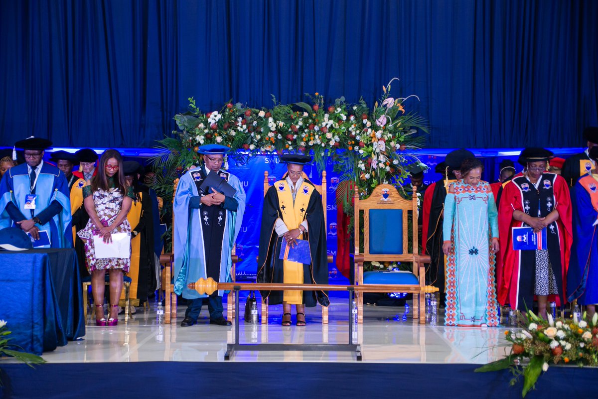 SMU_SA's tweet image. SMU inaugurated its new Chancellor, Dr Penny Moumakwa, and Vice-Chancellor &amp;amp; Principal, Prof Tandi Matsha-Erasmus, at a milestone ceremony marking a new era of leadership, research excellence and impact in health sciences.

#SMU #Inauguration2025 #ReimaginingSMU #SMUShapingHealth