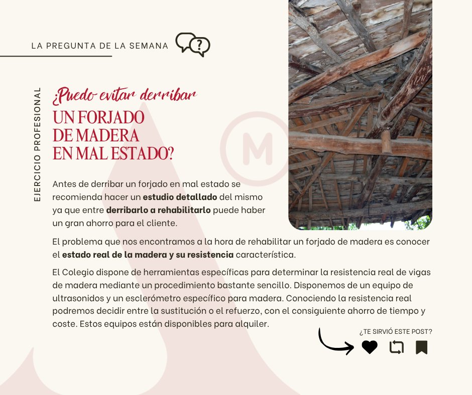 COAATMCA's tweet image. ❓#preguntadelasemana🧐🤔➡️
✅ ¿𝐏𝐮𝐞𝐝𝐨 𝐞𝐯𝐢𝐭𝐚𝐫 𝐝𝐞𝐫𝐫𝐢𝐛𝐚𝐫 𝐮𝐧 𝐟𝐨𝐫𝐣𝐚𝐝𝐨 𝐝𝐞 𝐦𝐚𝐝𝐞𝐫𝐚 𝐞𝐧 𝐦𝐚𝐥 𝐞𝐬𝐭𝐚𝐝𝐨? 👇🏻👇🏻