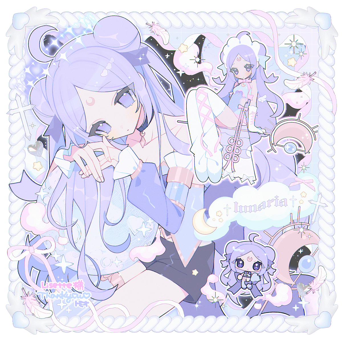 #Skeb ありがとうございました︎︎☾💜✧