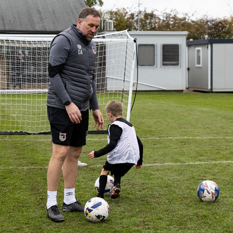 officialgtfc's tweet photo. Our @GTFCAcademy U8s making memories to last a life-time! 💭

#GTFC