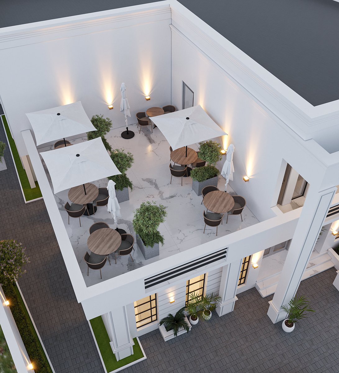 The full view of the hotel design.