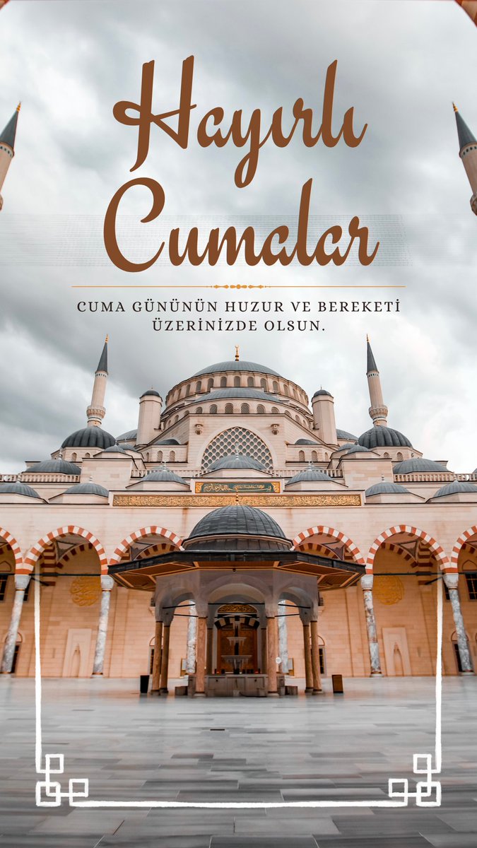 Hayır kapılarının açıldığı mübarek Cuma gününde dualarımız kabul, gönlümüz huzurla dolsun. Vatan için can veren aziz şehitlerimize Allah’tan rahmet, ailelerine sabır diliyorum. Rabbim milletimizi birlik ve dirlik içinde daim eylesin. Cumanız mübarek olsun.