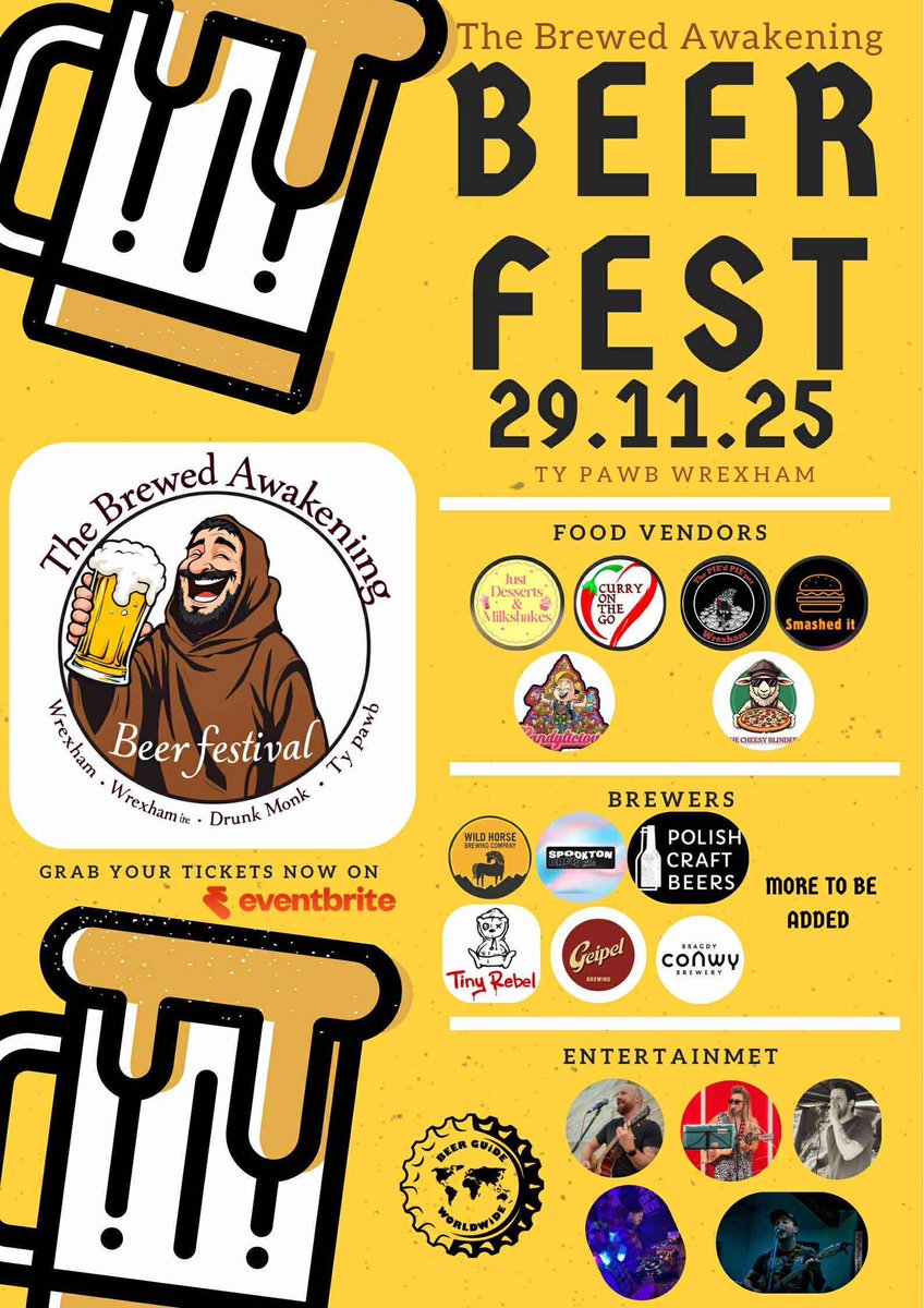 Lynds4012's tweet photo. 29th November Wrexham Beer Fest #typawb #Wrexham #beerfestival #craftbeer https://t.co/ImdFId3lHi
